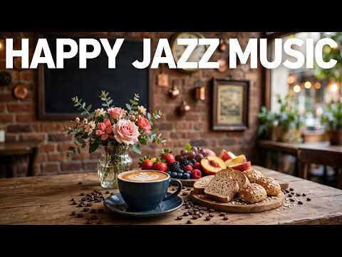 Happy Jazz Coffee ☕ Bossa Nova instrumental for Stress Relief, Work & Great Moods & a Happy Day