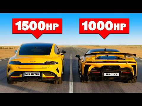 Xiaomi SU7 Ultra vs Ferrari SF90XX - DRAG RACE