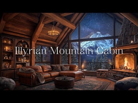 Illyrian Mountain Cabin Ambiance | ACOMAF cabin | Fireplace sounds