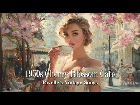 A Soft Spring Moment at a 1950s Blossom Café | Pavelle’s Vintage Melodies