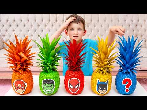 Alex becomes a superhero with magical fruits and goes on adventures to help his friends!
