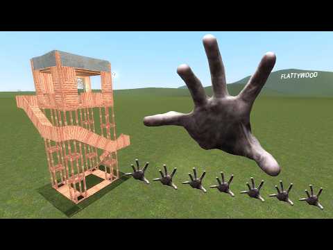 Scary Hands Vs Towers In Garry's Mod
