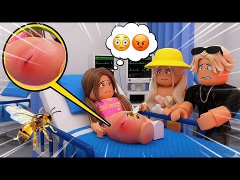 ДОЧКУ ЕВУ УКУСИЛА ОСА🐝😳// ОСЫ В ДОМЕ🤯В БРУКХЕЙВЕН РП🏡В ROBLOX #pandora #roblox #brookhaven #роблокс 