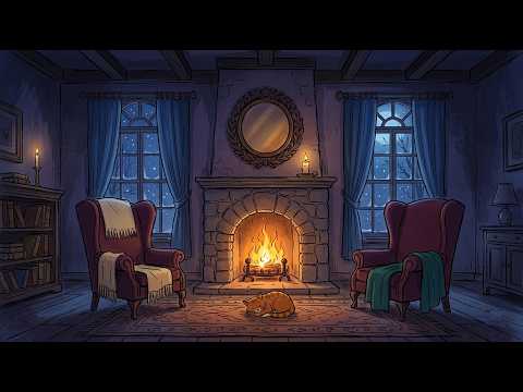 1950s ice storm night | while vintage oldies play in another room