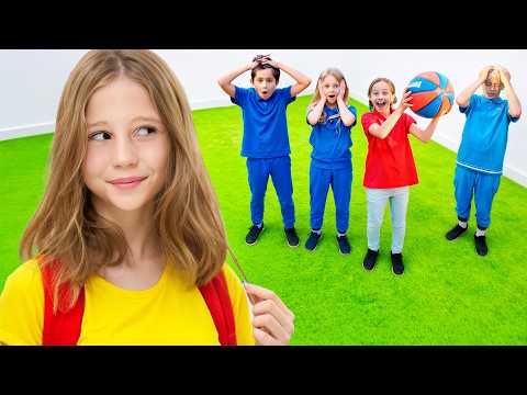 Nastya helps her friend on the first day of school!