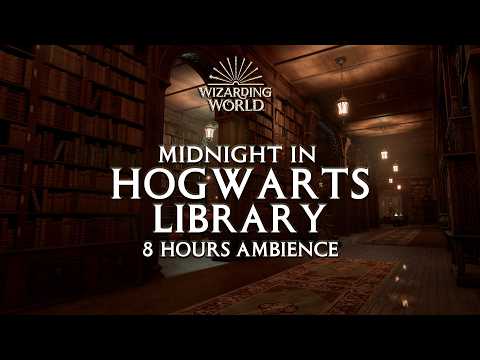 Night Study in Hogwarts Library | Harry Potter Hogwarts Legacy Music and Ambience