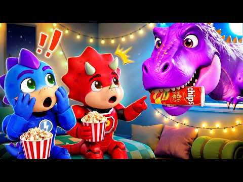 ¡La pijamada de BOLT y PYRO salió MAL! ¡SE ACERCA UN DINOSAURIO GIGANTE! | Animación de Dino Action