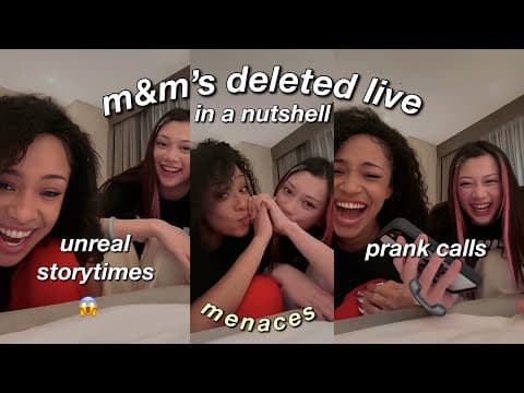 the chaotic m&m live in a nutshell (hilarious af) 