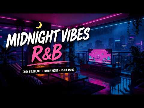 Midnight Love R&B 🌧️ Smooth Emotional Playlist | Rain & Fireplace Nights