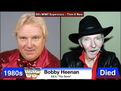 WWF Stars of the 1980s Then and Now (many have passed on😢)