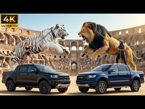 ⚔️ White Tiger vs Massive Lion King | Ultimate Colosseum Showdown 2025 🏟️🏆