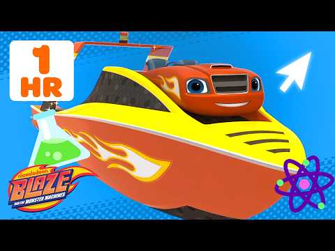 SPEED BOAT Blaze Monster Machine! 🛞 w/ AJ | Science Games for Kids | Blaze and the Monster Machines