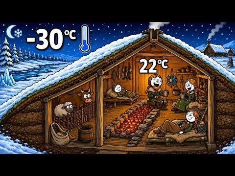 How Vikings Built a HEATING SYSTEM in  30°C Winters With NO Electricity