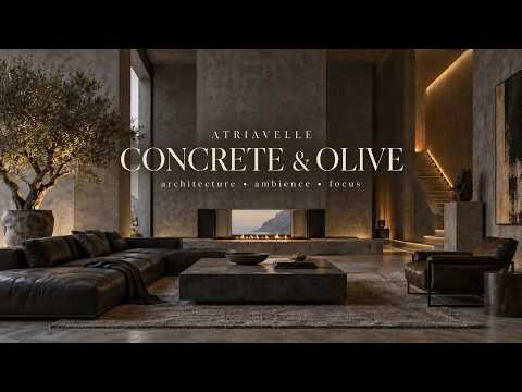 Concrete & Olive Lounge | Smooth Jazz for Calm Focus