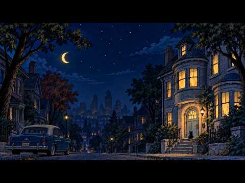 a moonlit walk home in the 1940s 🌙 | soft vintage oldies jazz | read, study & relax