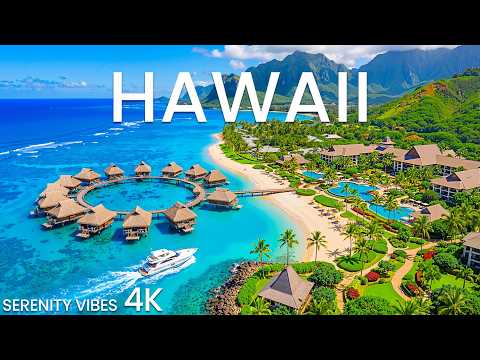 [4K] Hawaii 🇺🇸 Waikiki Beach Dreams & Breathtaking Oahu Coastline with Deep House Chill
