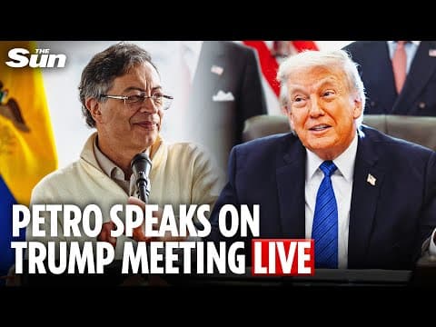 LIVE: Colombian President Gustavo Petro briefs press after historic White House meeting with Trump