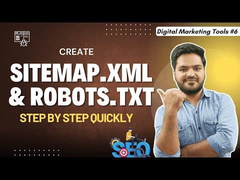 How to Create Sitemap.xml &amp; Robots.txt File for SEO | Generate Sitemap &amp; Robots File Step by Step