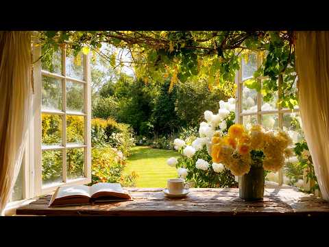 Cozy Window, Spring Ambience Sounds 🌼🕊️ Nature Sounds - Birdsong,... for Relaxing Mind & Whole Body