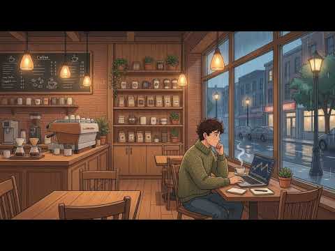 Rainy Coffee Shop Trading 🌧️ Lofi Beats to Focus, Trade & Relax