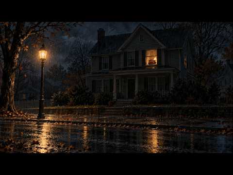 One Window Is Still Lit | Oldies Playing in Another Room, Rain on a 1940s Street