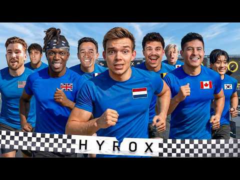 32 Creators VS World's Hardest Fitness Race | BROWNEY X HYROX