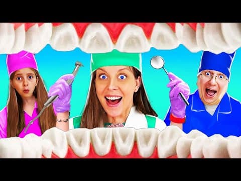 👩‍⚕️ Am devenit STOMATOLOGI ⏰ pentru 24 de ORE 🦷 PRIMA noastră OPERAȚIE 💉 Sketch amuzant