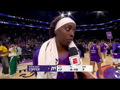 Kahleah Copper reacts to leading Mercury in blowout win over Seattle | WNBA on ESPN