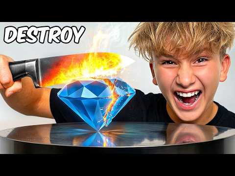 Whoever breaks the unbreakable objects wins $1,000!