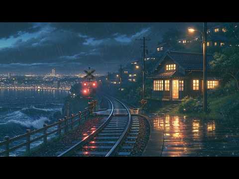 Lofi Rain And Cozy Coastal Ambience - Relaxing Lofi Beats To Study And Sleep To