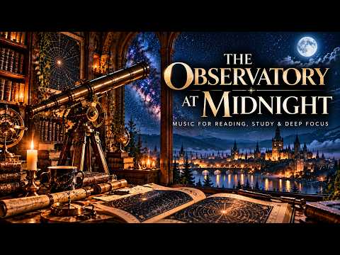 The Observatory at Midnight 🌙 Music for Reading, Study & Deep Focus