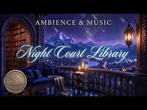 Starfall from the Night Court Library ✨🌙 ACOTAR Reading Ambience