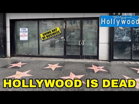 Hollywood is Dead //  so many store are out of Business // so many empty stores no glitz no glamour