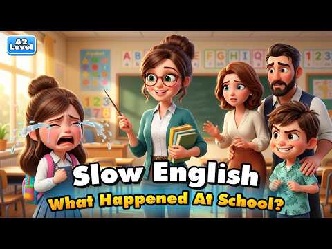 What Happened At School? | Easy English Listening for Beginners (A1-A2 Level)
