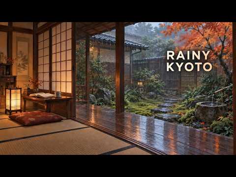A Rainy Afternoon in Kyoto | Peaceful Music for Reading