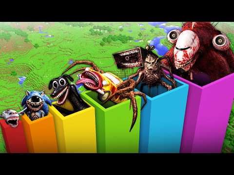 WHERE this ALL CREEPYPASTA MONSTERS PITS LEADS INFECTED SKY | CAR EATER | SONIC.EYX in Minecraft ?