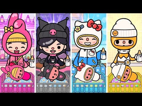 KUROMI , MELODY and KITTY Who Is Good Mother | Toca Life Story | Toca Boca