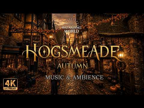 🎑 Hogsmeade in Autumn | Magic, Coziness & Butterbeer | Harry Potter 4K