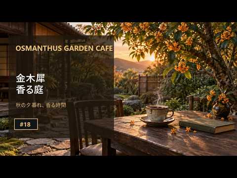【秋カフェBGM】金木犀の庭カフェ｜夕暮れに香る静かな時間｜作業用・読書・リラックス #18