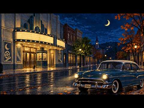 an evening at the movies in the 1940s 🌙 | soft vintage oldies jazz | read, relax & unwind