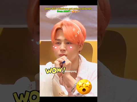 Other BTS Members Got Cute Headbands From Fans VS Jungkook Got THIS 🤣🤣