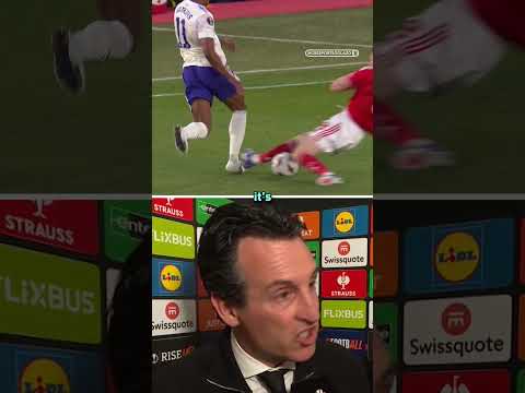 Unai Emery questions the decision to not look at Elliot Anderson's challenge on Ollie Watkins 👀