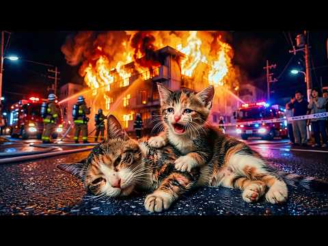 Baby Kitten Did Impossible for Mama Cat😿❤️‍🩹🏩 and Saved Her Life✨| Emotional Cat Story