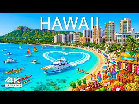 🔥 [4K] Hawaii 🇺🇸 Travel in 4K | Oahu, Maui, Kauai & Tropical Island Paradise