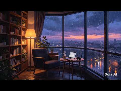 Cozy Room with Rain 🌧️ LoFi Beats for Study, Focus & Peaceful Sleep 🪴