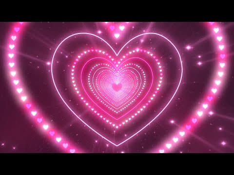 Pink Background💖Love Heart Tunnel Background│Room Lighting Background│Background Lights