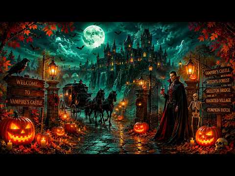 Relaxing Halloween Ambience 2026 🎃 Haunted Night Sounds, Ghost Whispers 👻 Spooky Music Playlist