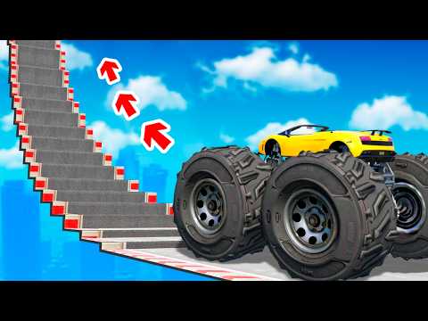 CAN A CHEATING CAR CLIMB TO THE HIGHEST OBSTACLE IN GTA 5? - EXPERIMENT IN GTA 5