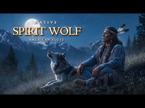 Spirit Wolf | Sacred Moon Silence with Native American Flute Music for Calm, Sleep and Soul Healing