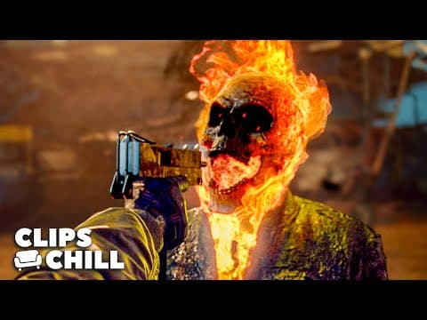 Ghost Rider's Fiery Excavator RAMPAGE | Ghost Rider: Spirit of Vengeance (Nicolas Cage)